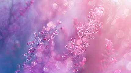 Poster - pastel tone purple pink blue gradient defocused abstract photo smooth lines pantone color. generativ