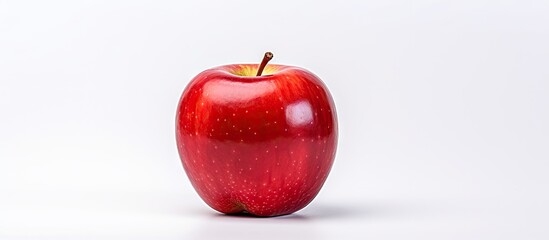 Poster - An isolated red apple with a white background ready for copy space image