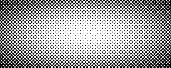 Aufkleber - Black and white dotted halftone background. Halftone dots background. Black and white comic pattern.