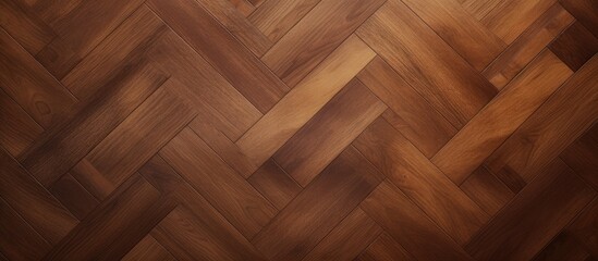 Aufkleber - A copy space image of a beautiful texture featuring brown wooden parquet