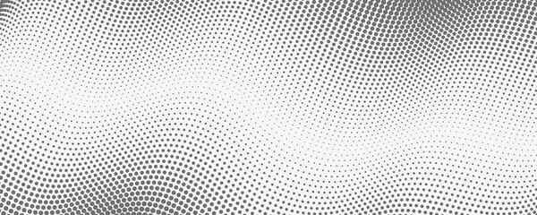 Aufkleber - Dotted halftone waves. Abstract liquid shapes, wave effect dotted gradient texture waves isolated symbols set. Halftone graphic dots waves. Wave dotted halftone, creative shape abstract