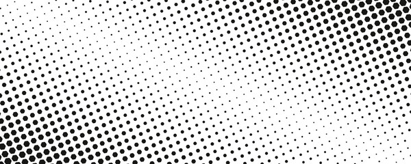 Aufkleber - Black and white dotted halftone background. Halftone dots background. Black and white comic pattern.