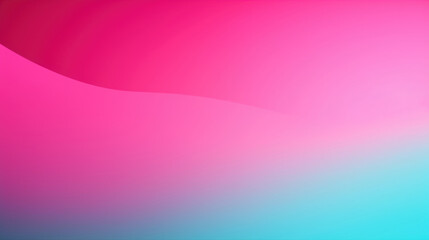 Wall Mural - Abstract gradient background with curved shapes in neon blue and pink hues