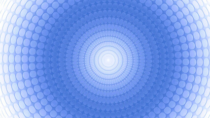 Aufkleber - Animation of rotating concentric circles with hypnotic effect. Motion. Abstract geometric background with rings spinning and blinking around light.