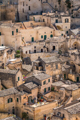 Wall Mural - View of Matera at night, Puglia, Italy