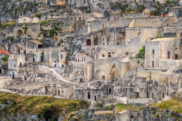 Wall Mural - View of Matera at night, Puglia, Italy