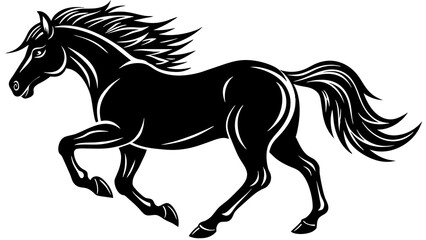 Sticker - Running Horse and svg file