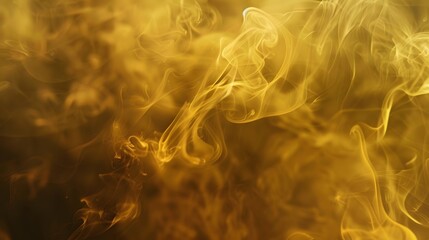 Wall Mural - Abstract yellow smoke grunge background