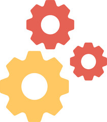 Wall Mural - Multiple Cogwheels Vector Icon