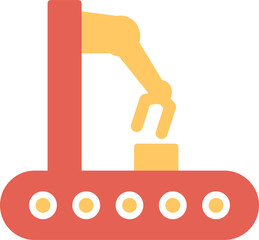 Sticker - Conveyor Vector Icon