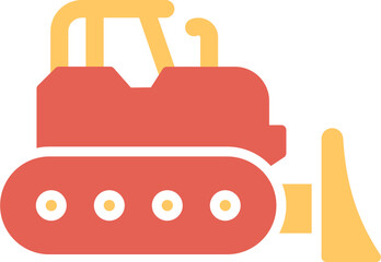 Wall Mural - Bulldozer Vector Icon