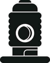 Poster - simple vector illustration of a camera lens ideal for design and technology themes