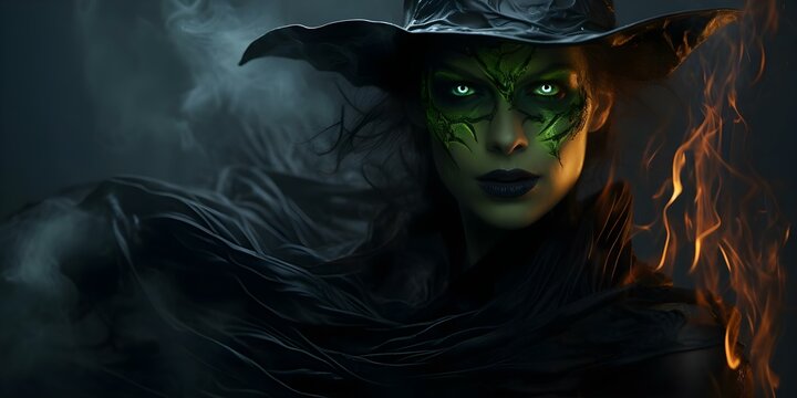 Special effects create a fantasy portrait of a melting wicked witch. Concept Special Effects, Fantasy Portrait, Melting Witch, Wicked Character