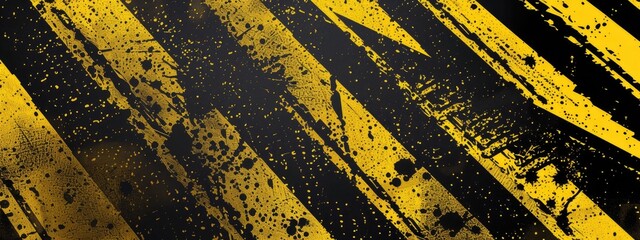 Wall Mural - Tire track background yellow and black. texture wheel marks. car tire track wheel print background 