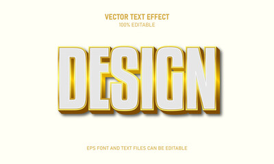 Gold design editable text effect