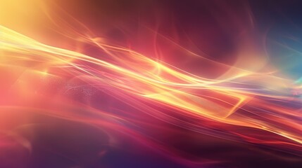 Poster - An ethereal abstract background with smooth light flares and a glowing effect, evoking a sense of calm and wonder