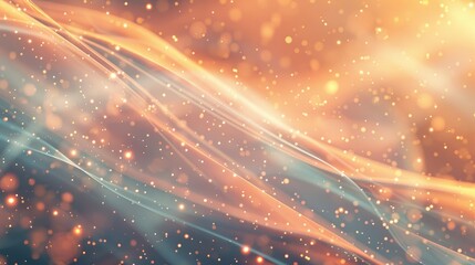 Poster - An ethereal abstract background with smooth light flares and a glowing effect, evoking a sense of calm and wonder