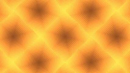 Poster - Background with moving pattern in squares and geometric depth. Motion. Mosaic background with floral pattern. Geometric mosaic background with moving hypnotic figures