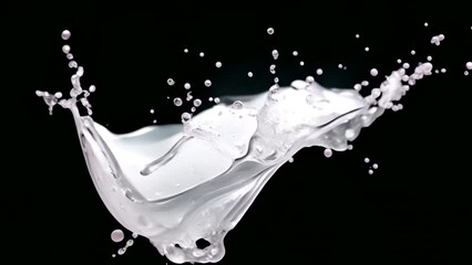 Leinwandbilder - Circular splashes of water were heard