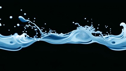 Leinwandbilder - Droplets of water sprinkling in the air