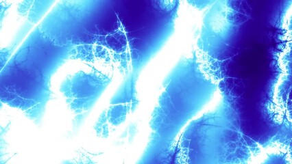Sticker - blue energy light strings or waves background with flares and backlighting. usable as future modern 