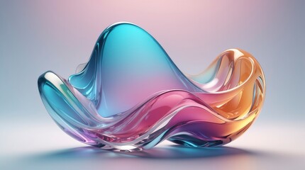Sticker - glass morphism 3d gradient design