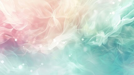 Pastel greens pinks and blues with gradient transitions and light wallpaper