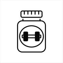 Sticker - Protein vector icon