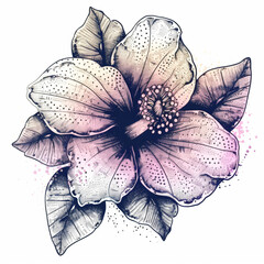 PNG Transparent of Intricate beautiful flower artwork