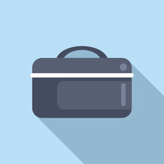 Poster - minimalist vector illustration of a modern briefcase, ideal for business and professional graphics