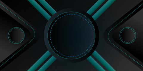 Poster - Abstract background design | Geometric gradient background design | Modern background with circle, line etc luxury shape