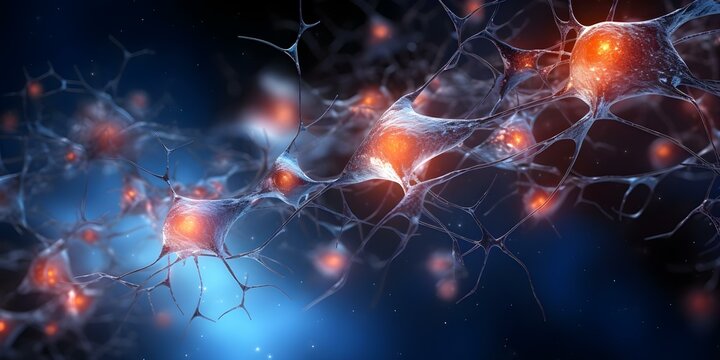 Enhancing Cognitive Abilities: How D Neurons in the Brain Form Connections. Concept Neuroplasticity, Synaptic Connections, Cognitive Enhancement, Brain Neurons, Learning and Memory
