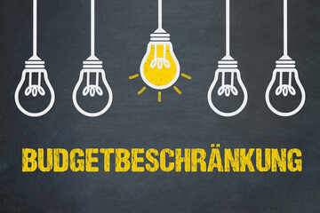 Poster - Budgetbeschränkung	