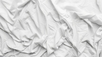 Wall Mural - A black-and-white image of the same setup - white comforter atop a bed