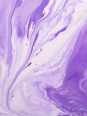 Wall Mural - Abstract white and purple marble ink painting background 