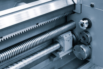 Aufkleber - Part of an industrial metal lathe, industrial machine concept.
