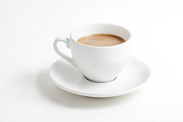 Wall Mural - Coffee Cup on White Background