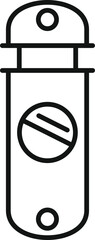 Poster - Vector graphic of a usb stick with a noentry sign, indicating restricted usage or a disabled device