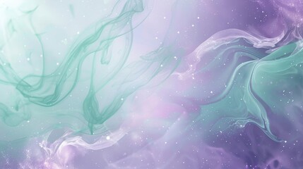 Tranquil backdrop with mint green and purple hues backdrop