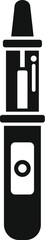 Poster - Simplified vector icon depicting a test tube, suitable for scientific and laboratory themes