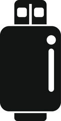 Poster - Simplified vector illustration of a usb flash drive icon on a white background