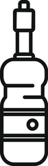 Poster - black and white line art of a camera lens, perfect for icons, logos, and design elements