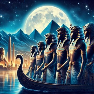 pharaoh on the Nile