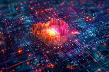 Wall Mural - The Heart of a Quantum Computer