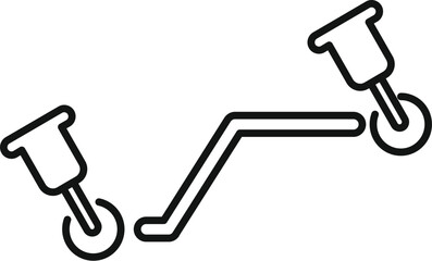 Poster - simple line graph illustration showing trend fluctuations, ideal for financial concepts