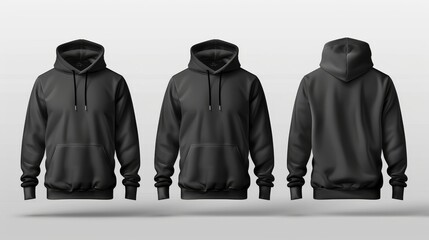 Hoodie Templates for Front and Back Designs