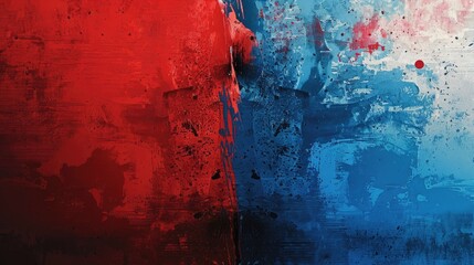 Wall Mural - Texture background. Color Red and blue.