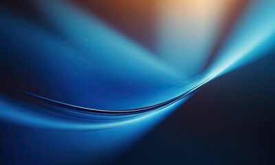 Poster - Abstract blue background with light effect design