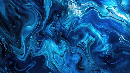 Artistic abstract background in blue color with dynamic elements and modern multicolored pattern