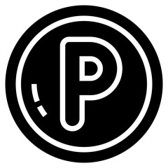 Sticker - Parking Sign Icon